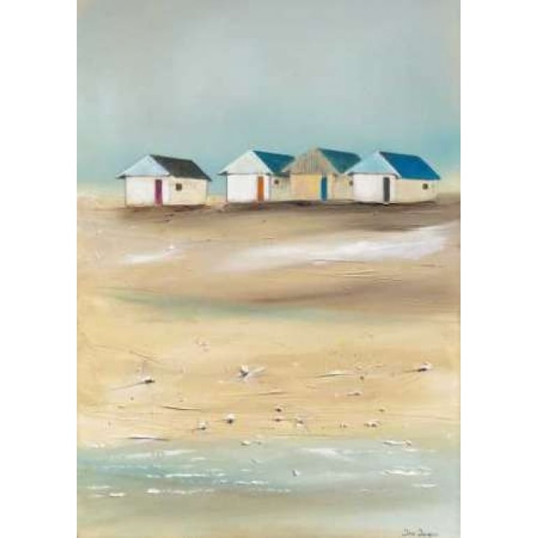 Beach cabins IV Poster Print by Jean Jauneau Image 1