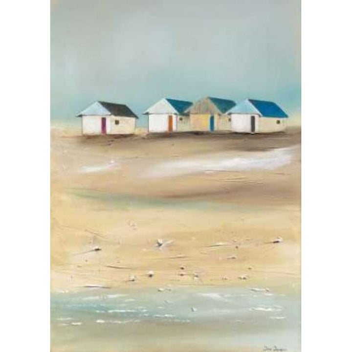 Beach cabins IV Poster Print by Jean Jauneau Image 1