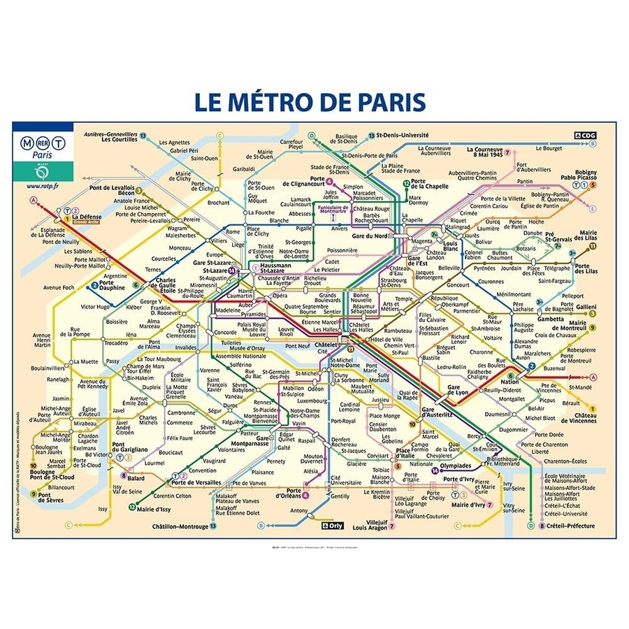 Metro de Paris Poster Print by Ratp Ratp GC347 Image 1