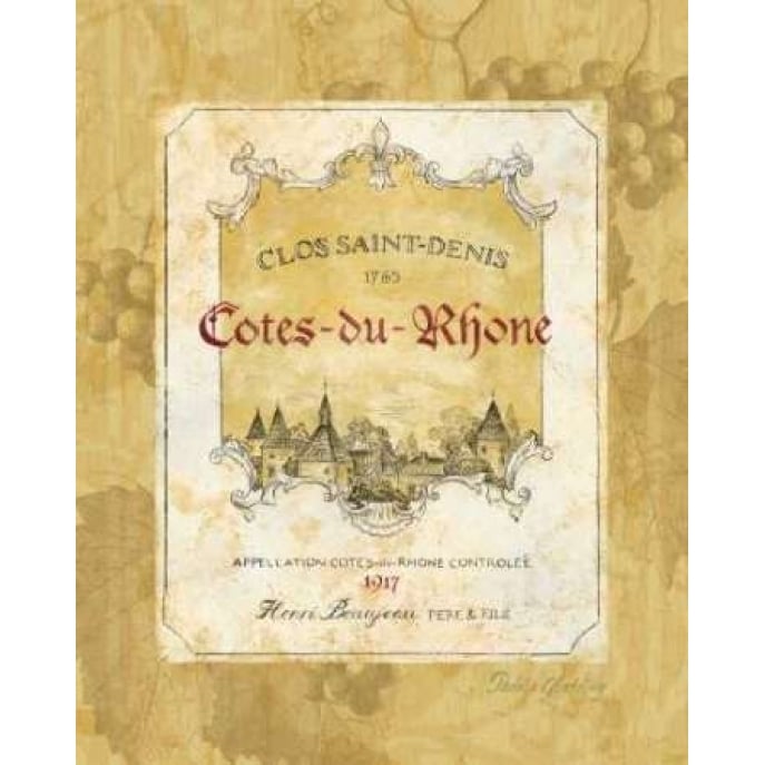 Cotes du Rhone Poster Print by Pamela Gladding Image 1