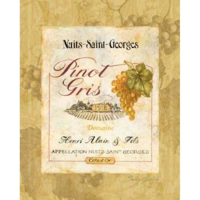 Pinot Gris Poster Print by Pamela Gladding Image 2