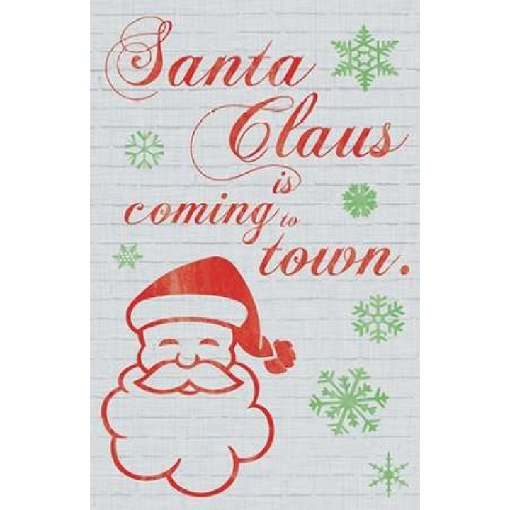 Santa Clause is Coming to Town Poster Print by Lauren Gibbons Image 2