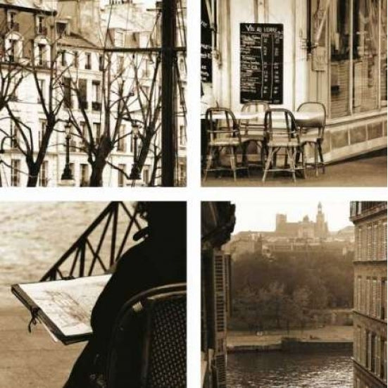 Paris a la Seine Poster Print by Marina Drasnin Gilboa Image 2