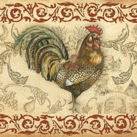 Toile Rooster III Poster Print by Gregory Gorham Image 2