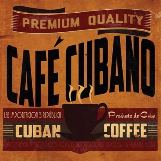 Cuban Coffee Sq. Poster Print by Jason Giacopelli Image 1