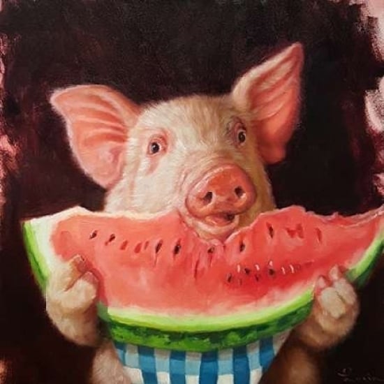 Pig Out Poster Print by Lucia Heffernan Image 2