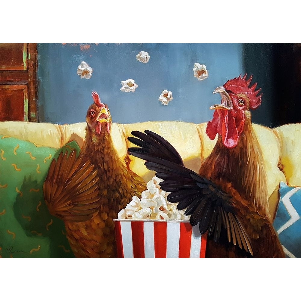 Popcorn Chickens Poster Print by Lucia Heffernan Image 2