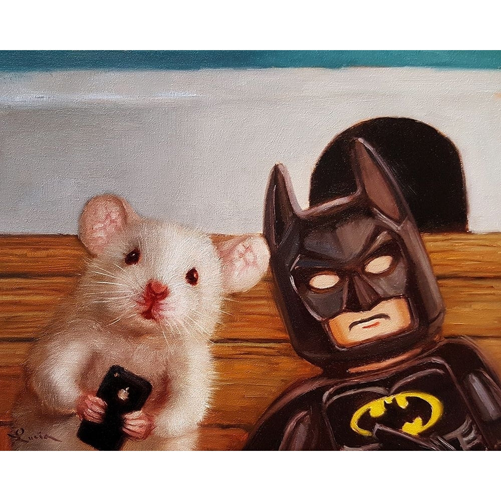 Selfie With Batman Poster Print by Lucia Heffernan Image 1