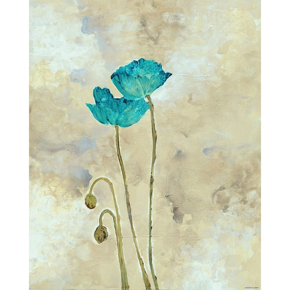 Tealqoise Flowers 1 Poster Print by E. Henry Image 1