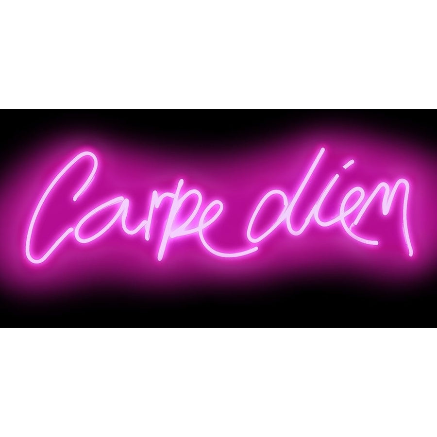 Neon Carpe Diem PB Poster Print by Hailey Carr HR116113 Image 1