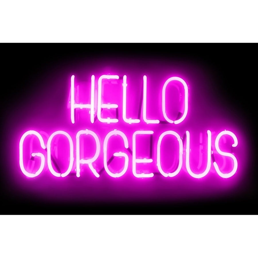 Neon Hello Gorgeous PB Poster Print by Hailey Carr HR116116 Image 1