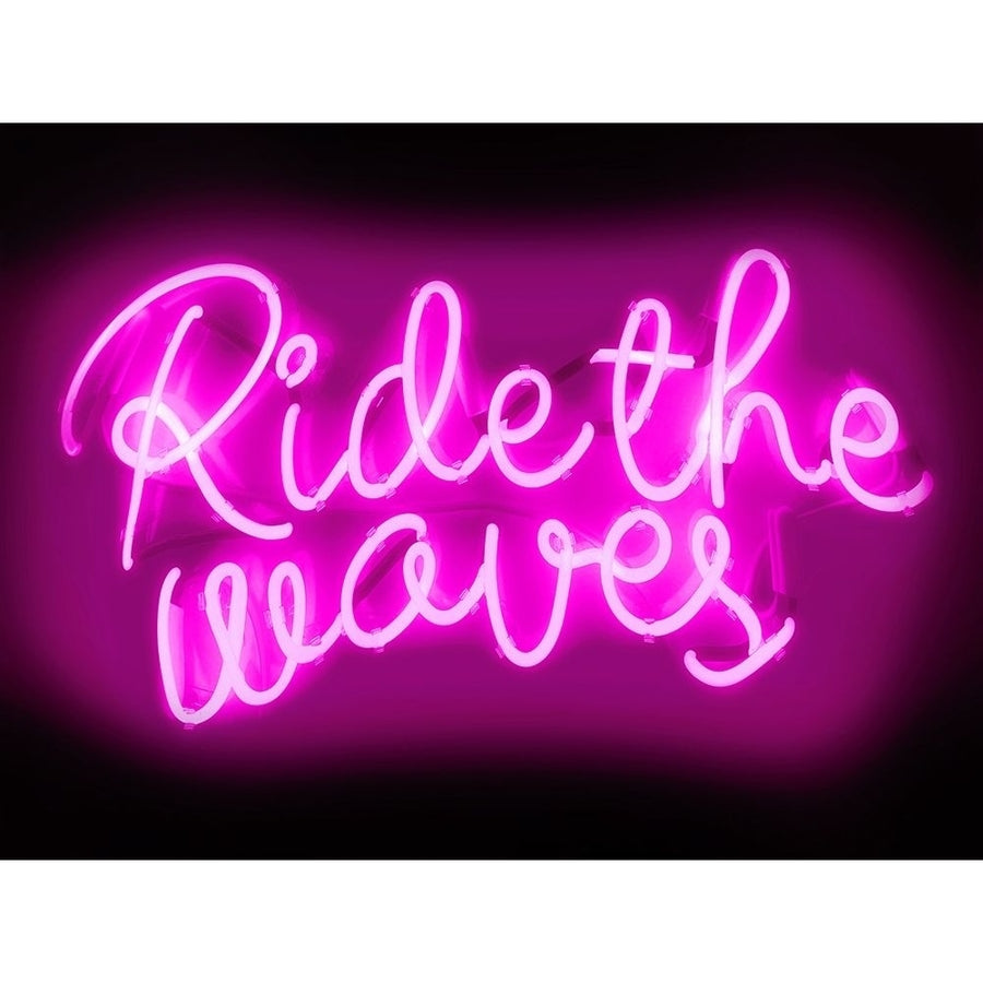 Neon Ride The Waves PB Poster Print by Hailey Carr HR116121 Image 1