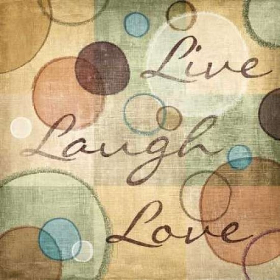 Live Laugh Love Poster Print by N Harbick Image 1