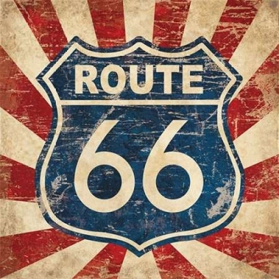 Route 66 I Sq Poster Print by N Harbick Image 1