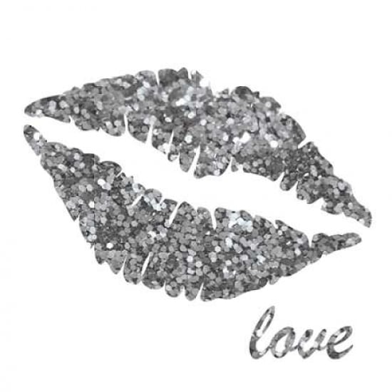 Glitter Lips Sq II Poster Print by N. Harbick Image 2