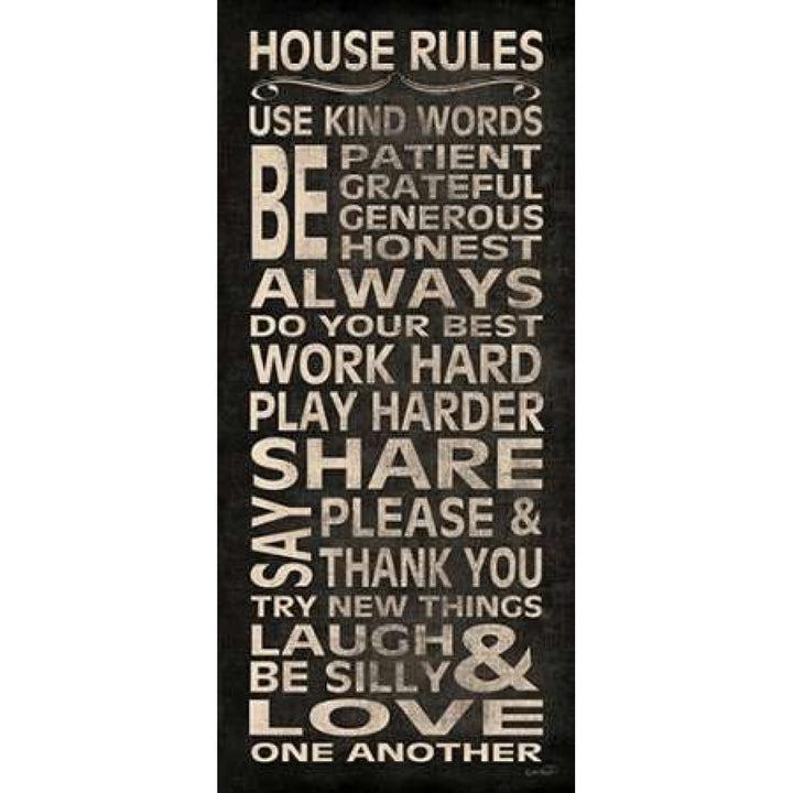 House Rules Poster Print by N. Harbick Image 2