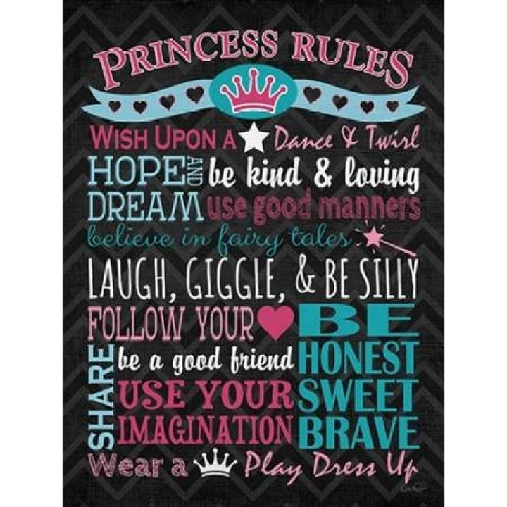 Princess Rules Poster Print by N. Harbick Image 1