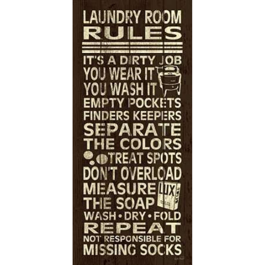Laundry Room Rules II Poster Print by N. Harbick Image 1