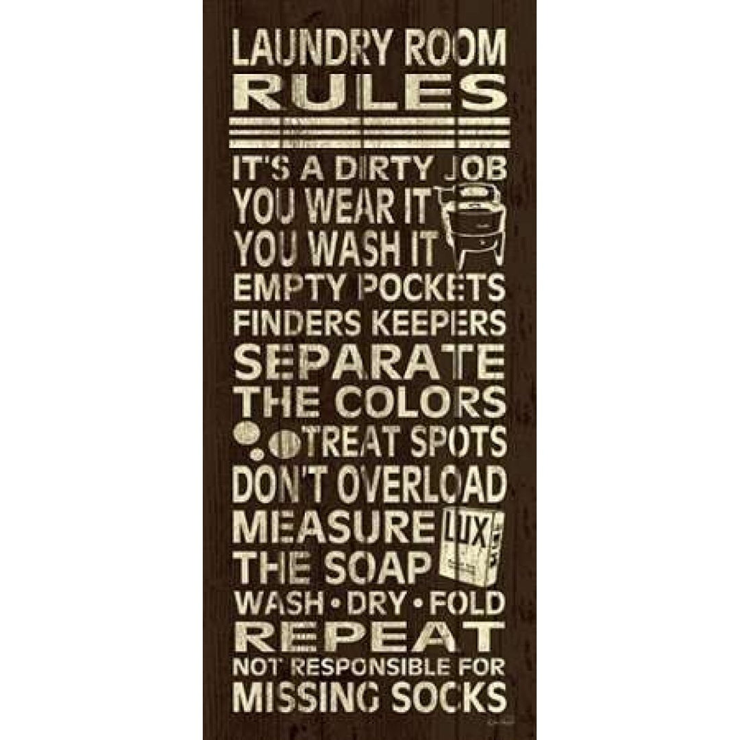 Laundry Room Rules II Poster Print by N. Harbick Image 2