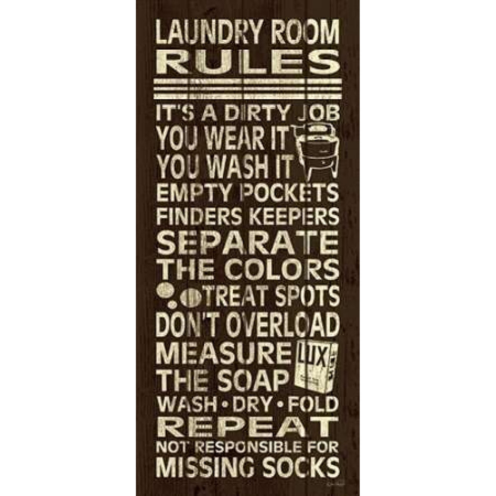 Laundry Room Rules II Poster Print by N. Harbick Image 2