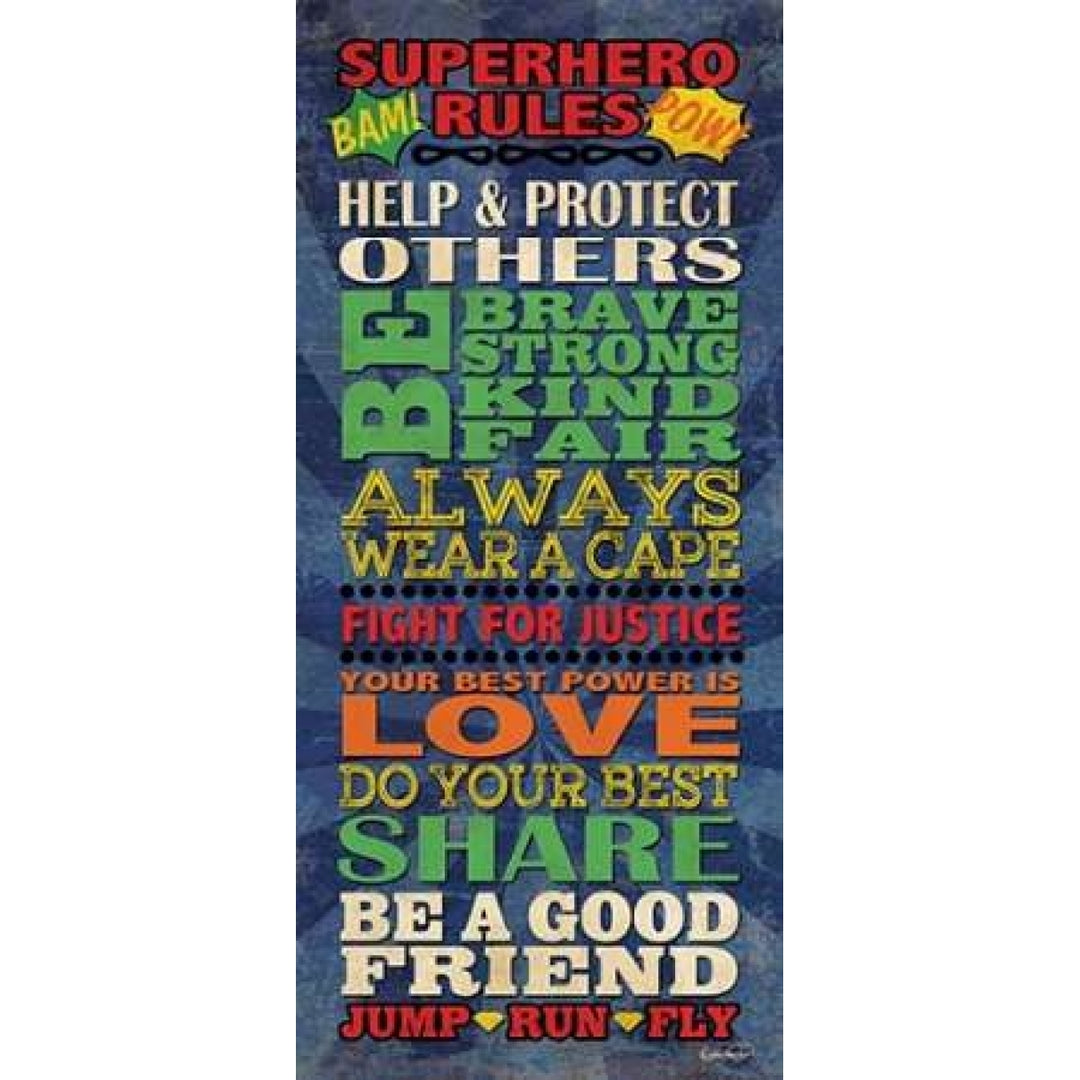 Superhero Rules Panel Poster Print by N. Harbick Image 2