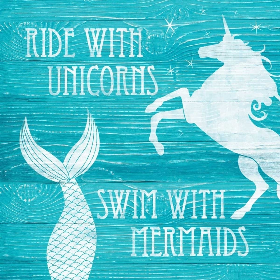 Ride With Unicorns Poster Print by N. Harbick Image 1
