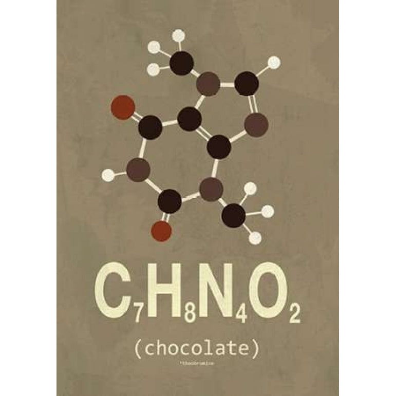 Molecule Chocolate Poster Print by TypeLike Image 1