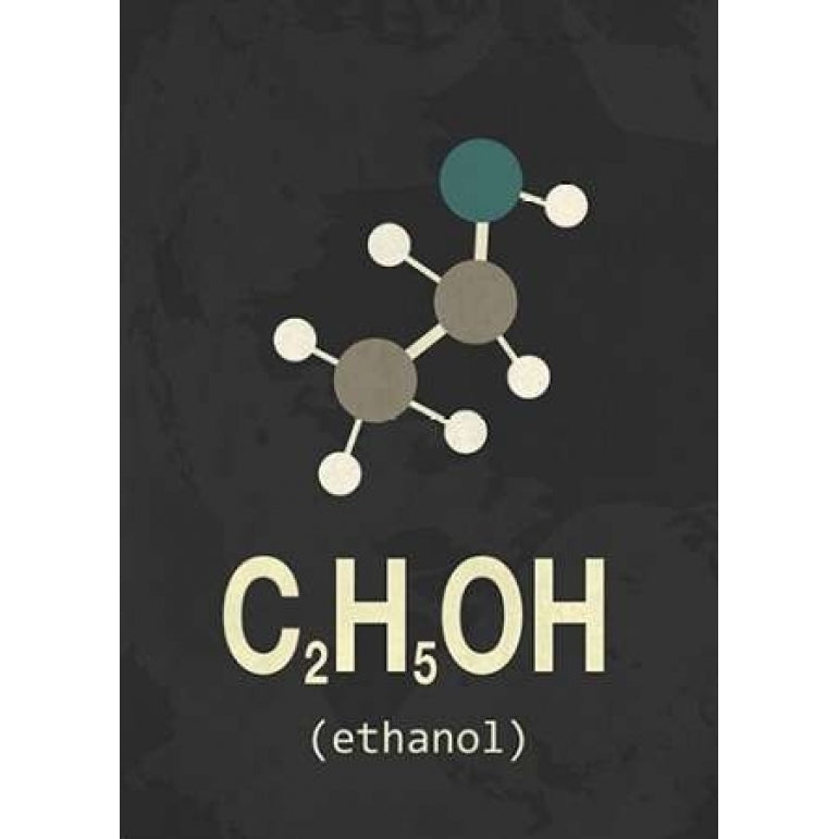Molecule Ethanol Poster Print by TypeLike Image 1
