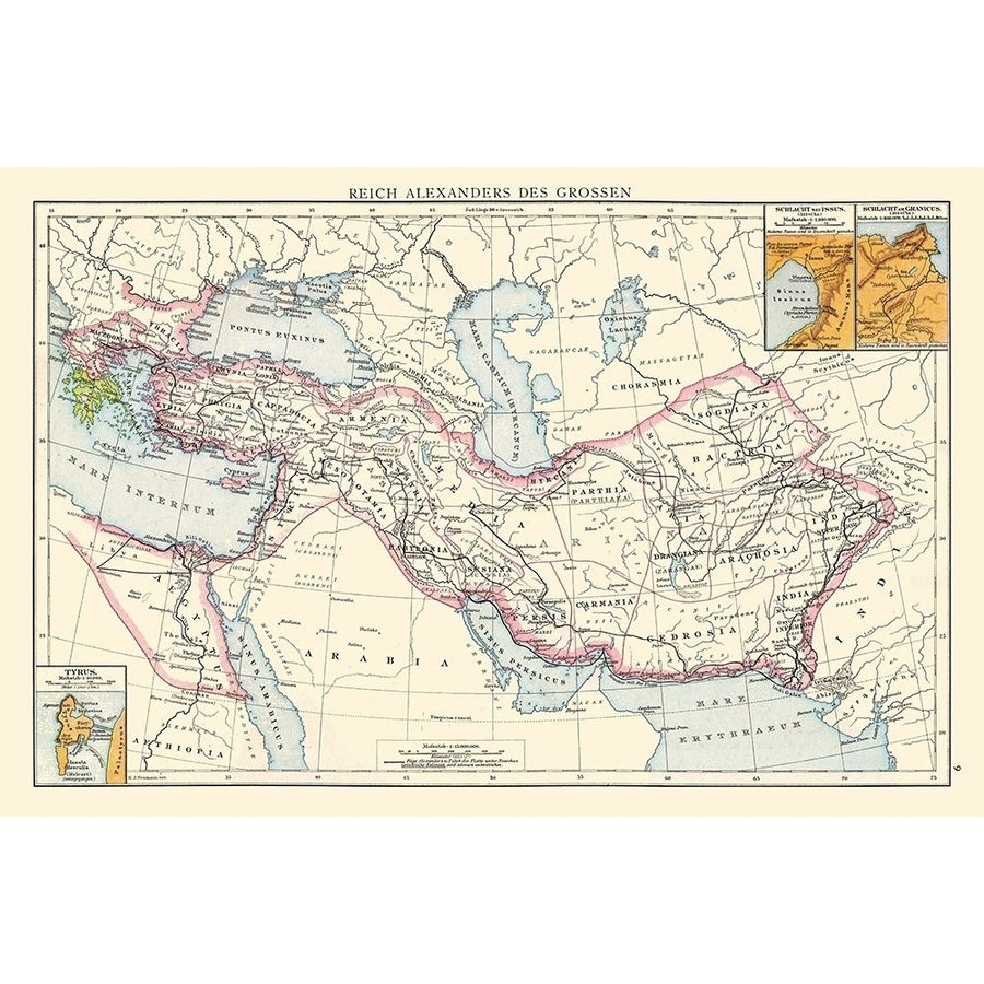 Alexander the Great Empire Middle East Greece Iran Poster Print by Droysen Droysen ITME0071 Image 1