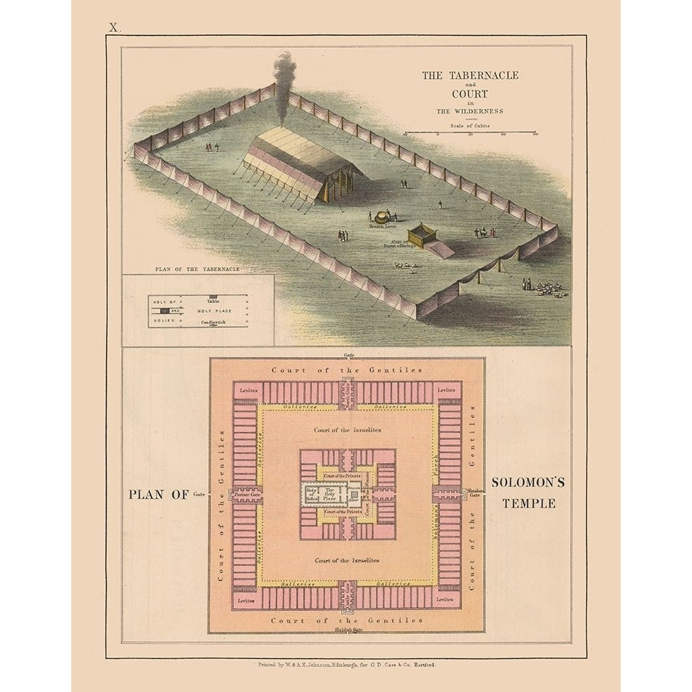 Solomons Temple Court Israel - Case 1878 Poster Print by Case Case ITST0012 Image 1