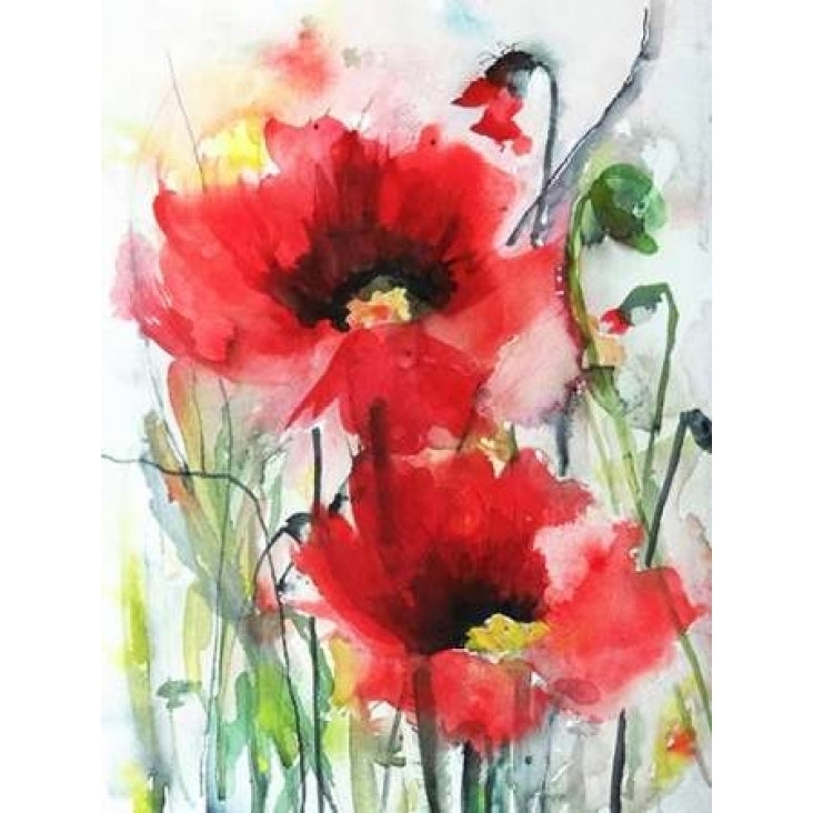 Red Poppies Poster Print by Karin Johannesson Image 1