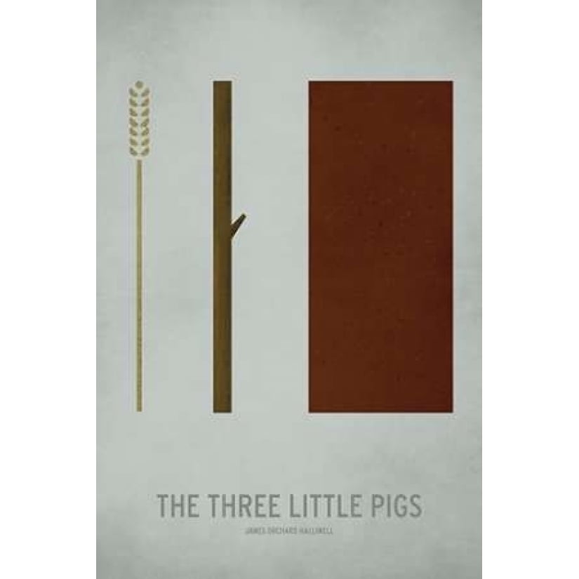 Three Little Pigs Poster Print by Christian Jackson Image 1