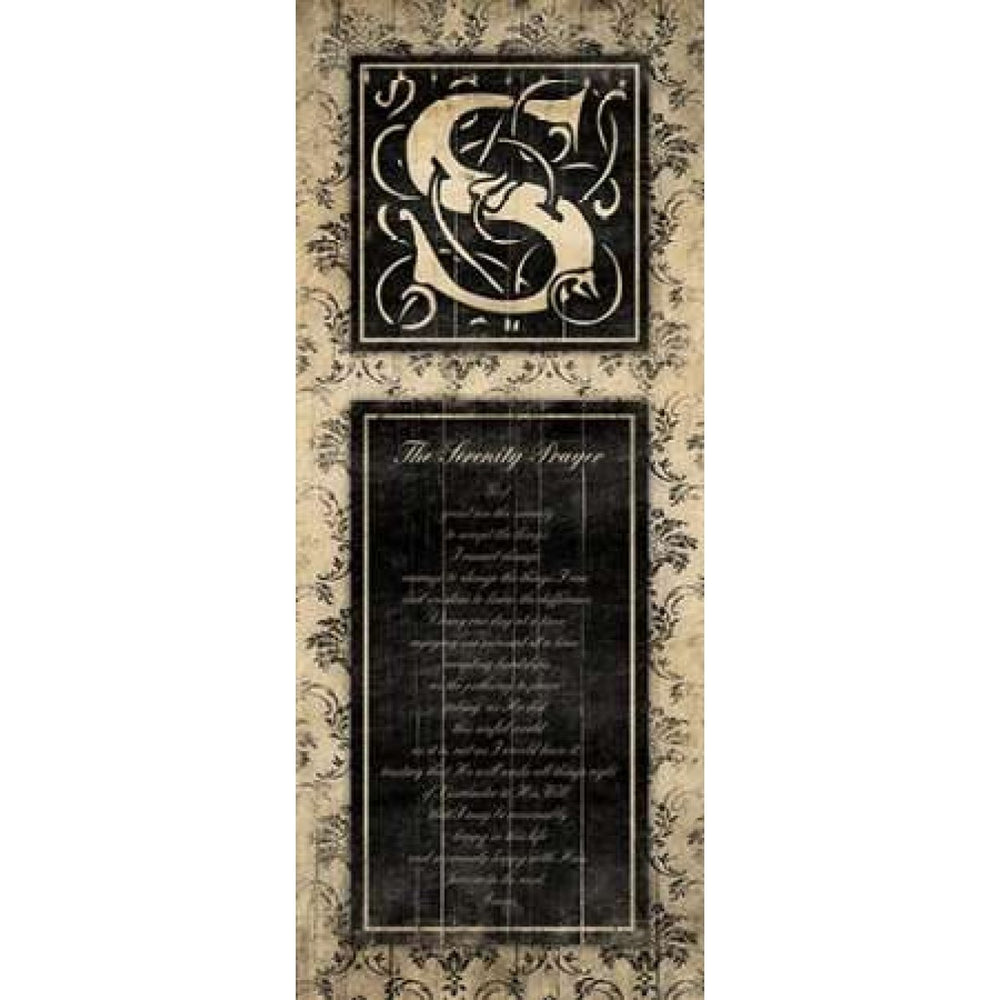 S The Serenity Prayer Poster Print by Jace Grey Image 2