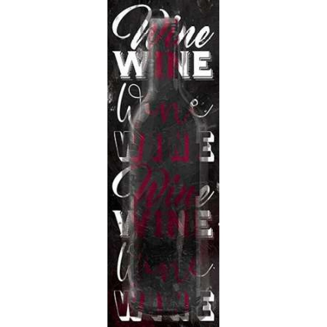 Red Wine Words Poster Print by Jace Grey Image 1