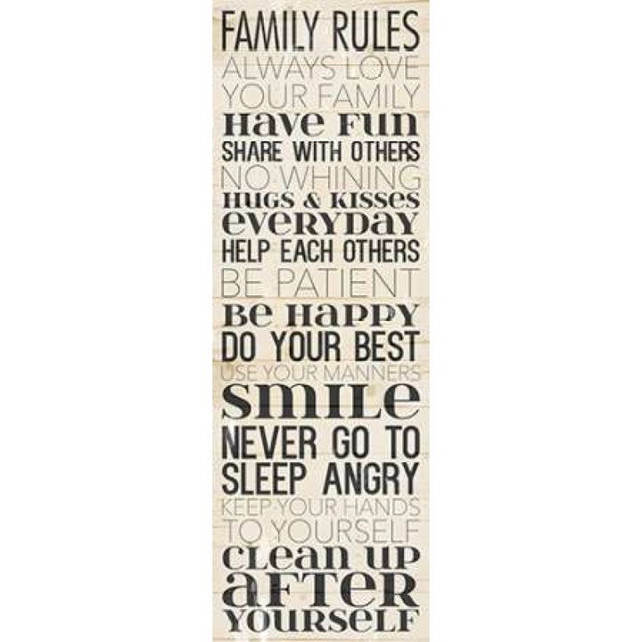 Family Rules Always Poster Print by Jace Grey Image 2