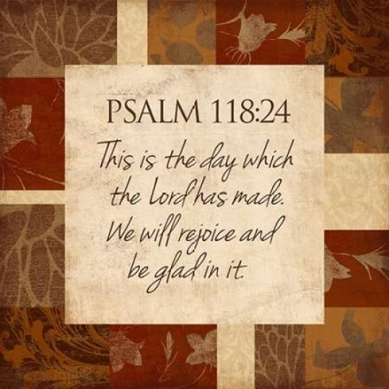 Spice Psalm 118-24 Poster Print by Jace Grey   JGSQ281B Image 1
