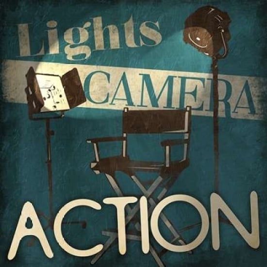 Lights Camera Action Poster Print by Jace Grey Image 1