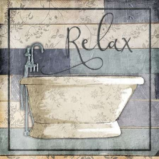 Relaxing Wooden Bath Poster Print by Jace Grey Image 1