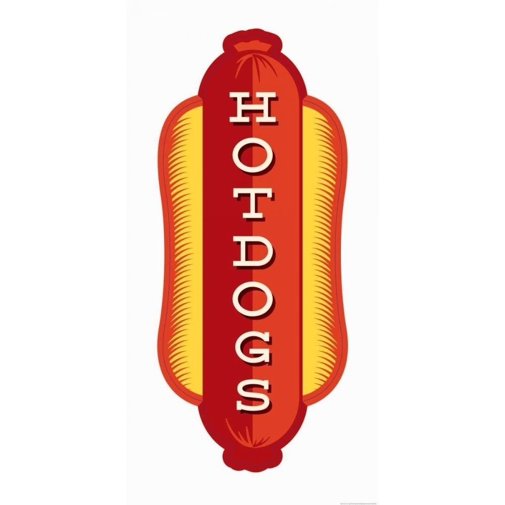 Hotdogs In White Poster Print by JJ Brando Image 2