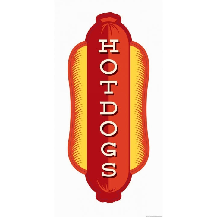 Hotdogs In White Poster Print by JJ Brando Image 2