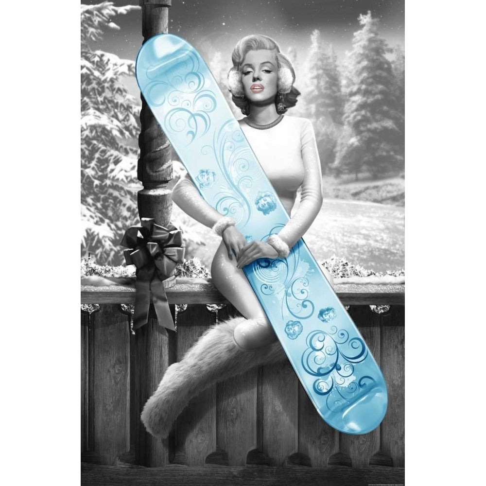 Marilyn Snowboard Poster Print by JJ Brando Image 2