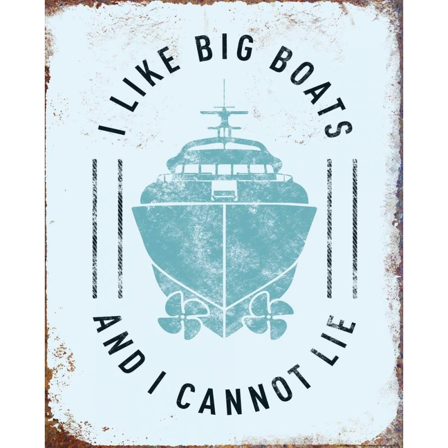 I Like Big Boats Poster Print by JJ Brando Image 1