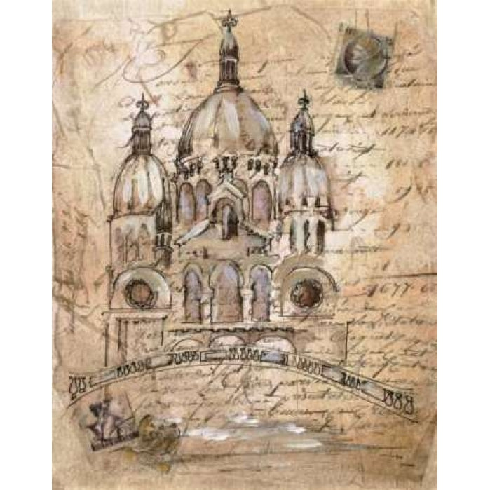 Sacre-Coeur Poster Print by Liz Jardine Image 2