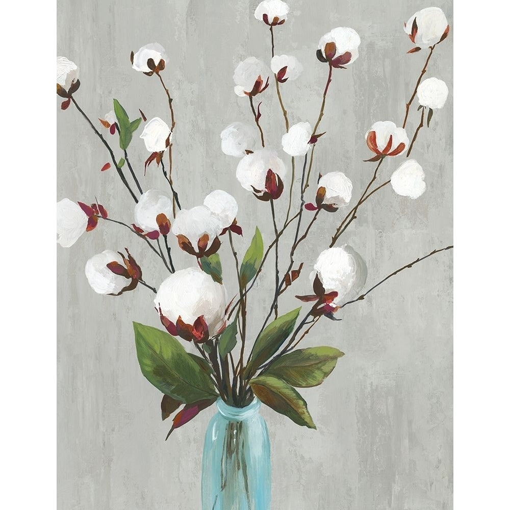 Cotton Ball Flowers II Poster Print by Asia Jensen Image 1