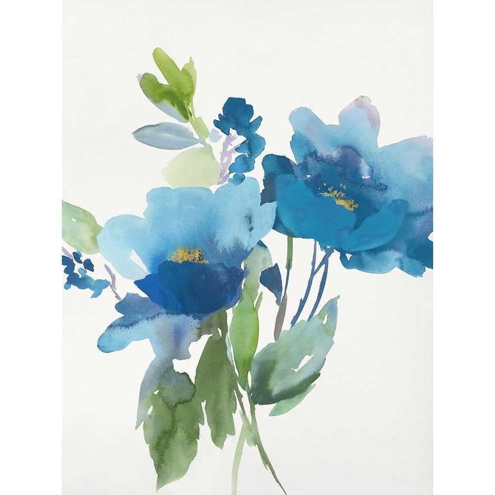 Blue Flower Garden II Poster Print by Asia Jensen Image 1