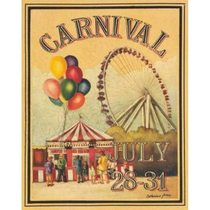 Carnival Poster Print by Catherine Jones Image 1