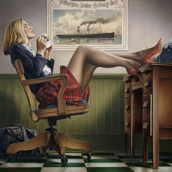 Coffee Break Poster Print by Paul Kelley Image 1