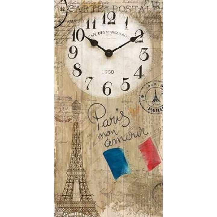 Paris Clock Poster Print by Kimberly Allen Image 1