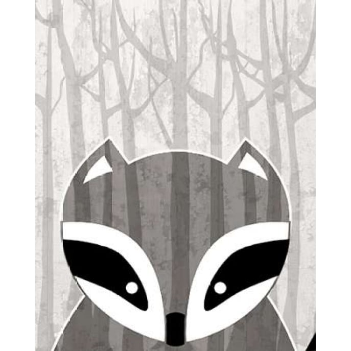 Woodland Racoon Poster Print by Kimberly Allen KARC053C Image 1