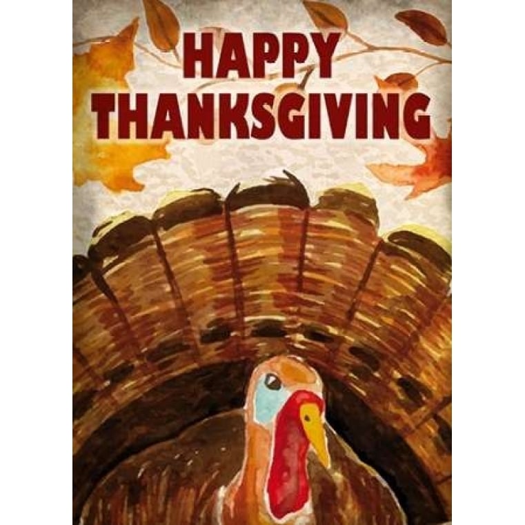 Happy Thanksgiving Turkey Poster Print by Kimberly Allen Image 1